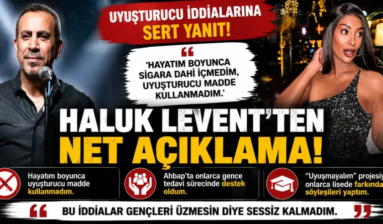 Haluk Levent Sessizliğini Bozdu! Uyuşturucu İddialarına Çok Sert Yanıt