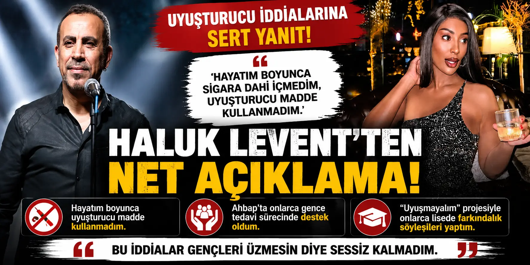 Haluk Levent Sessizliğini Bozdu! Uyuşturucu İddialarına Çok Sert Yanıt