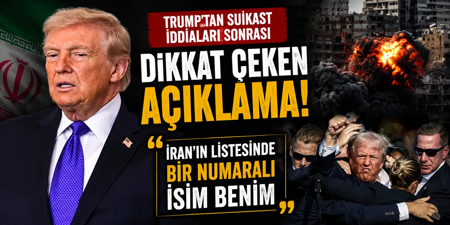 Trump’tan İran’a Gözdağı! Suikast İddiaları Sonrası Tansiyon Yükseldi