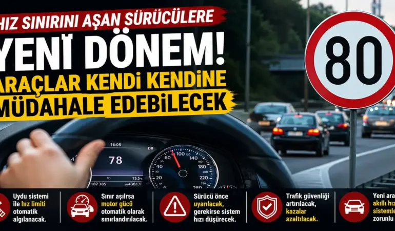 Trafikte Devrim Gibi Karar! Hız Yapan Araçlara Otomatik Müdahale Geliyor