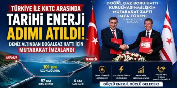 KKTC İçin Tarihi Gün! Türkiye’den Deniz Altından Doğalgaz Atağı