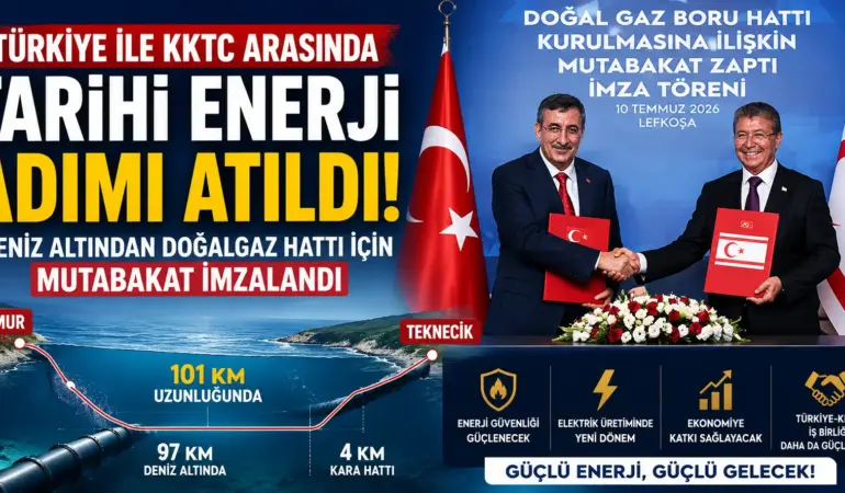 KKTC İçin Tarihi Gün! Türkiye’den Deniz Altından Doğalgaz Atağı
