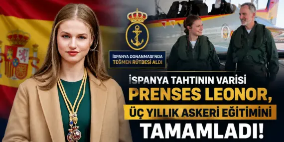 Prenses Leonor’dan Tarihi Başarı! 3 Yıllık Askeri Eğitimi Tamamladı