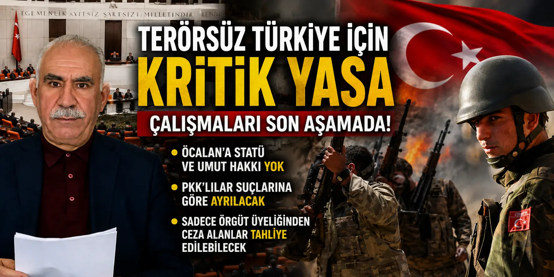 Çözüm Süreci Yasasında Flaş Detay! Öcalan’a Statü ve Umut Hakkı Yok
