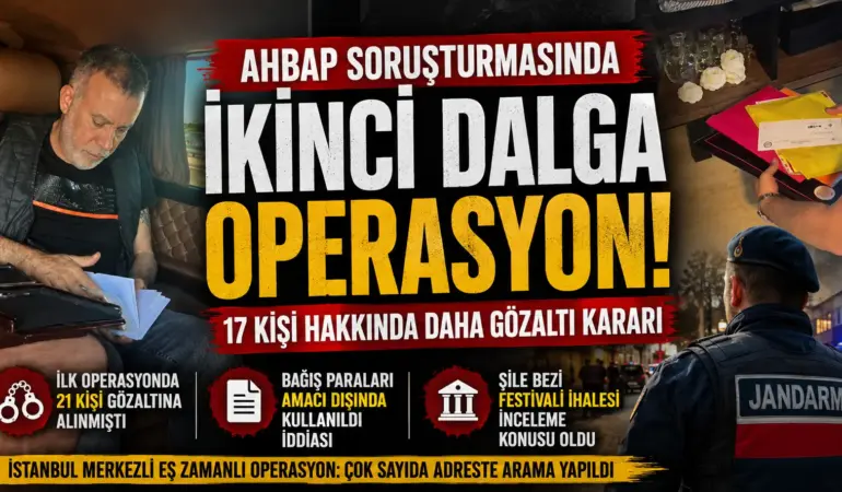 AHBAP Soruşturmasında İkinci Dalga! 17 Kişi Hakkında Gözaltı Kararı