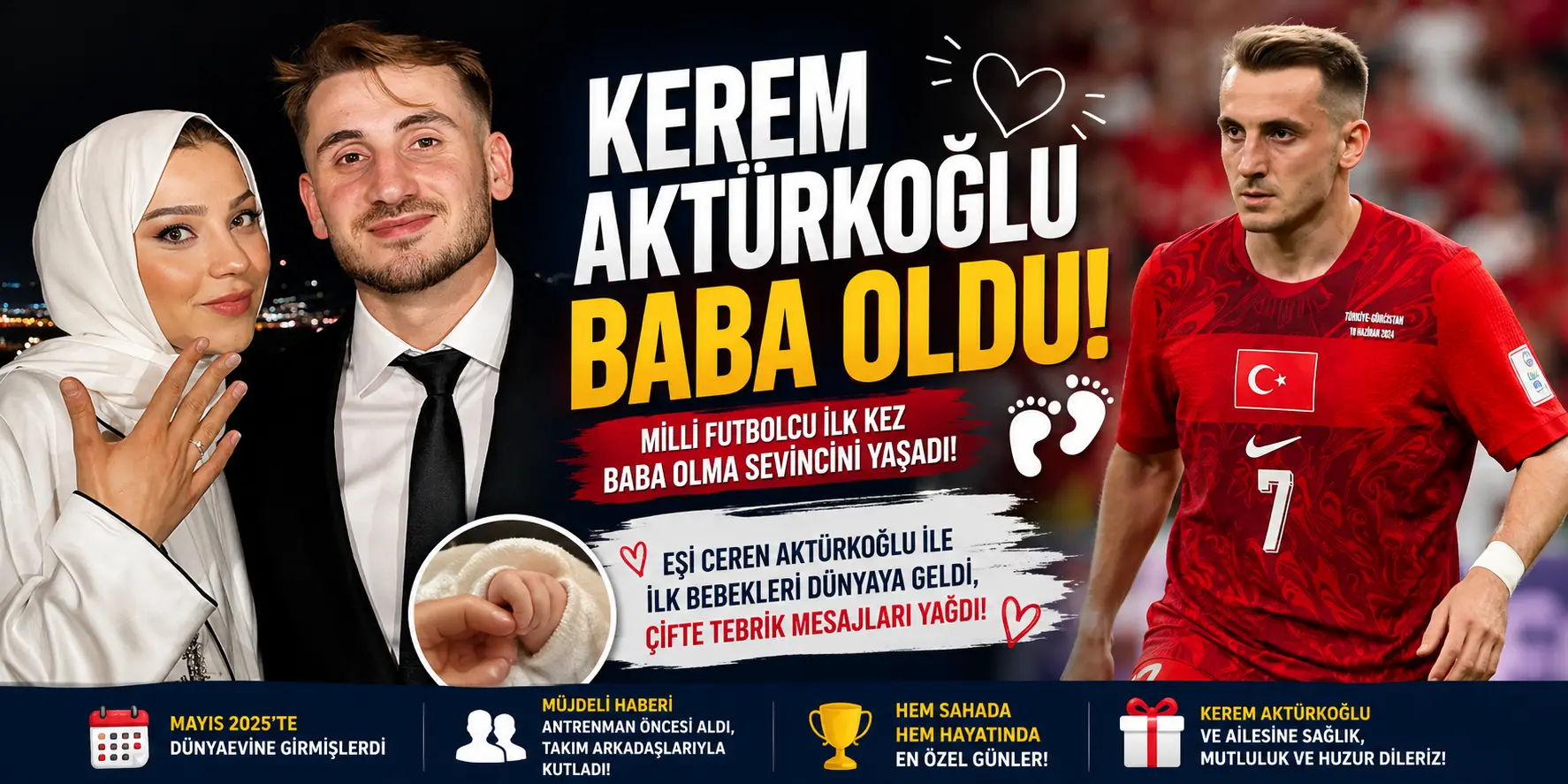 Kerem Aktürkoğlu’ndan Çifte Sevinç! En Mutlu Haber Kampa Damga Vurdu