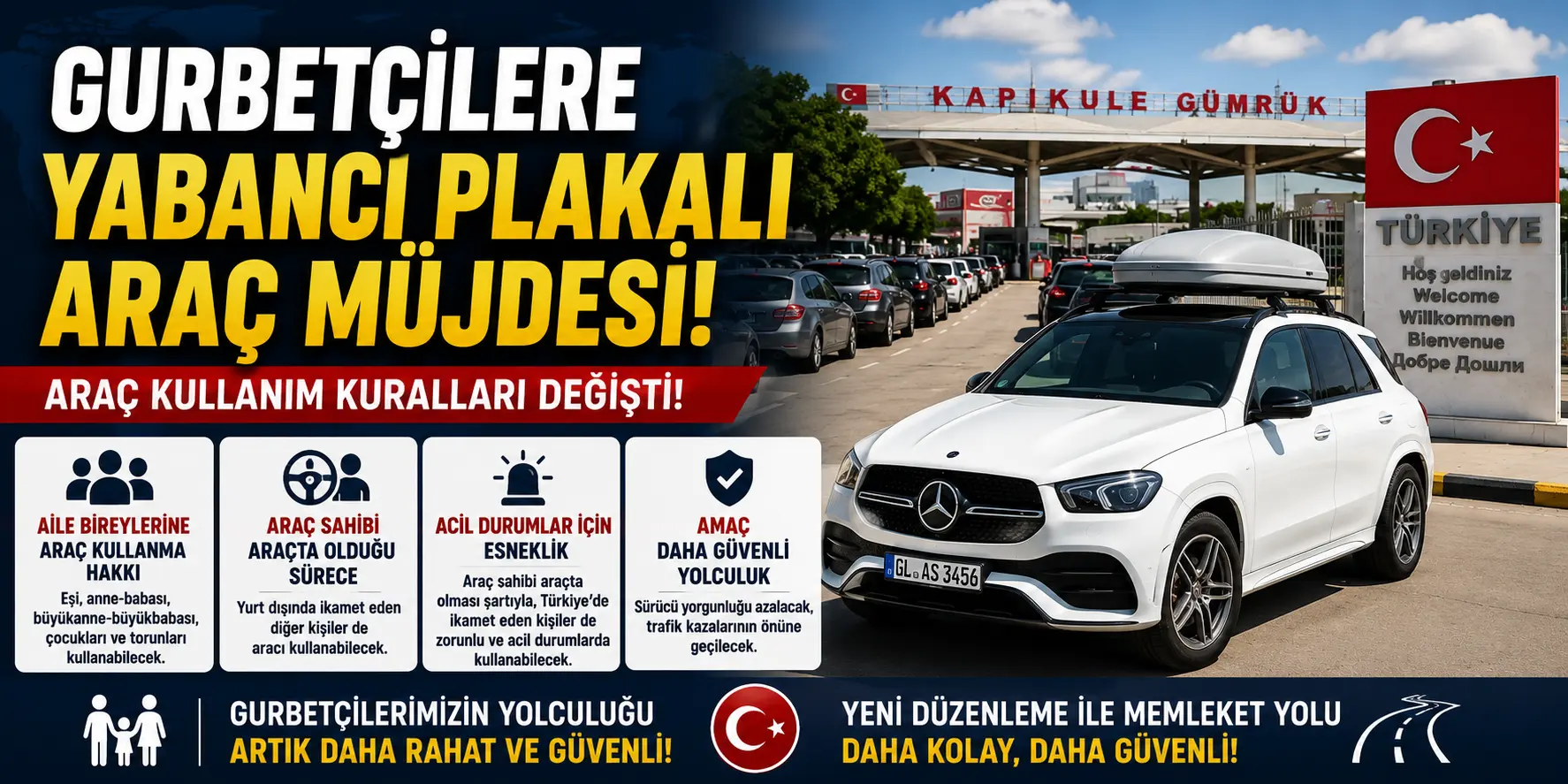 Araç Kullanımında Yeni Dönem! Gurbetçilerin Beklediği Karar Geldi
