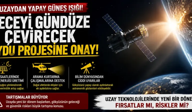 Geceyi Gündüze Çevirecek Proje Onaylandı! Uzaydan Güneş Işığı Dönemi Başlıyor