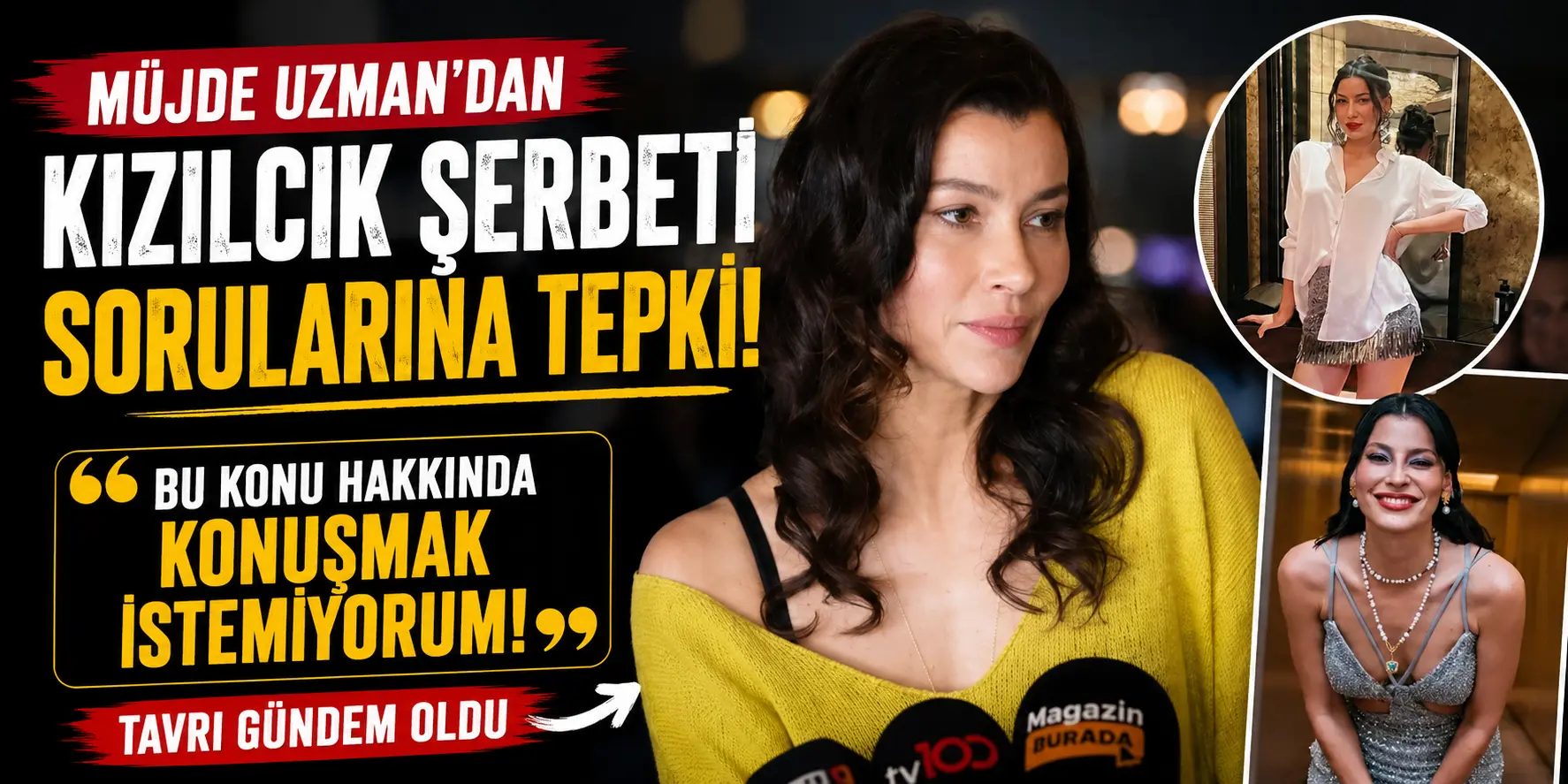 Müjde Uzman’dan Kızılcık Şerbeti Sorusu Sonrası Sert Tepki! O Anlar Gündem Oldu