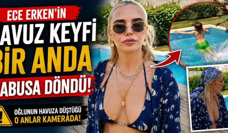 Saniyeler İçinde Büyük Panik! Ece Erken Oğlunu Görünce Harekete Geçti
