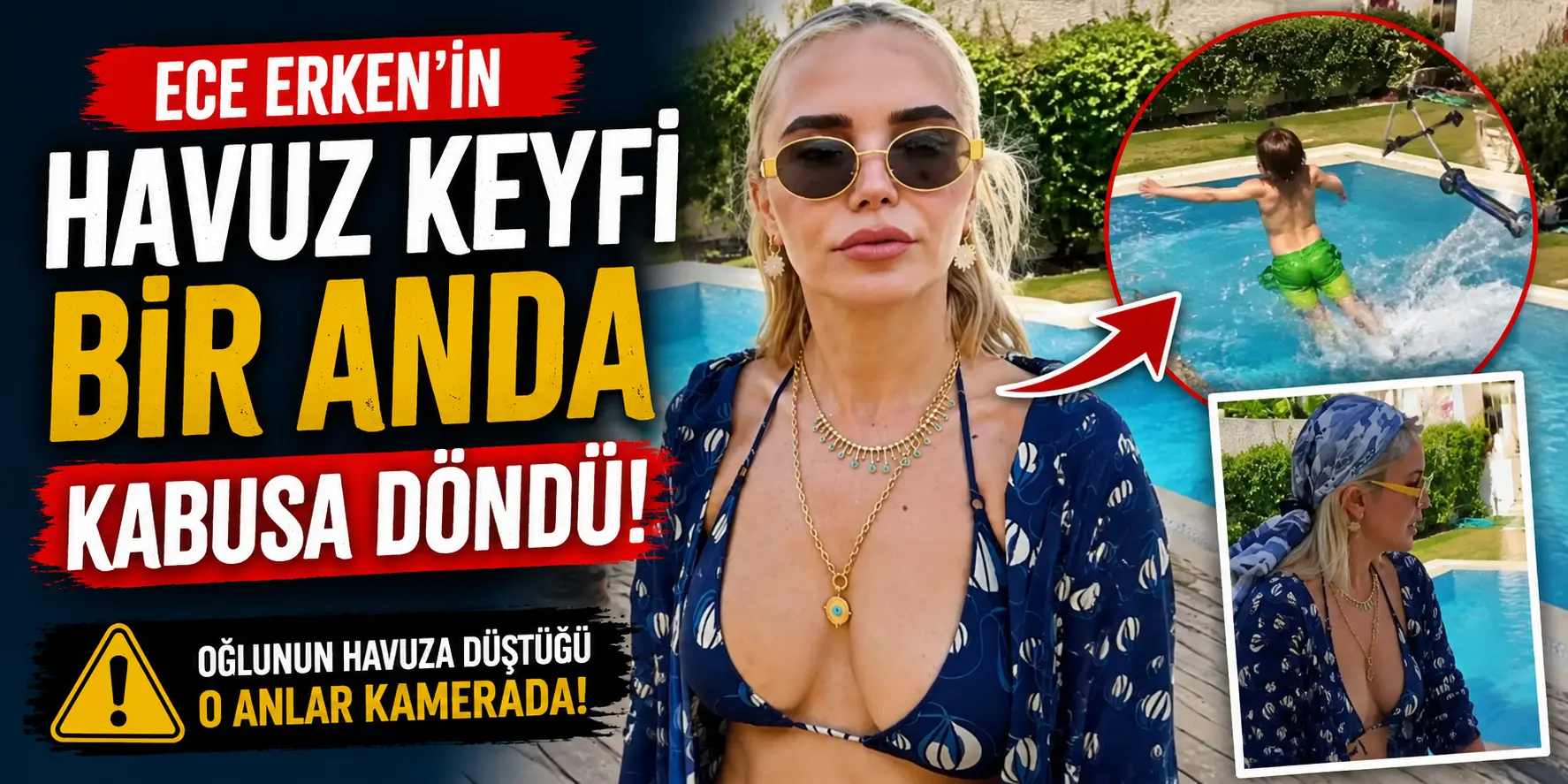 Saniyeler İçinde Büyük Panik! Ece Erken Oğlunu Görünce Harekete Geçti