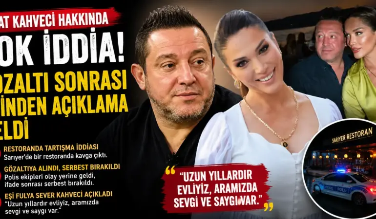 Nihat Kahveci Hakkında Şok İddia! Gözaltı Sonrası Eşinden İlk Açıklama Geldi