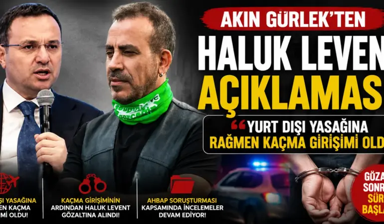 Ahbap Soruşturmasında Yeni Perde! Haluk Levent İçin Kritik Açıklama