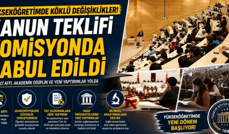 Öğrenci Affı Komisyondan Geçti! Üniversitelerde Kapsamlı Değişiklik