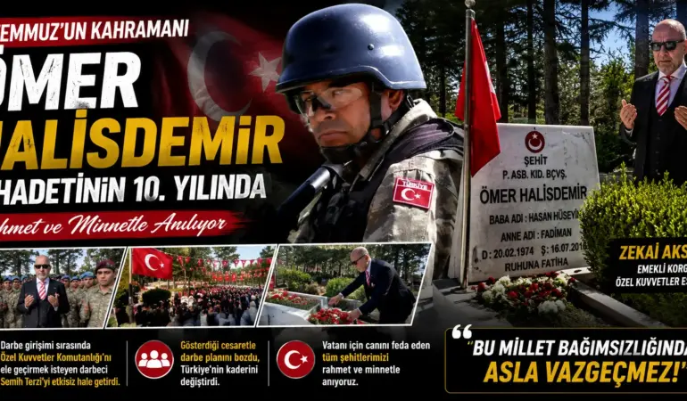 15 Temmuz’un Kahramanı Unutulmadı! Ömer Halisdemir Kabri Başında Dualarla Anıldı
