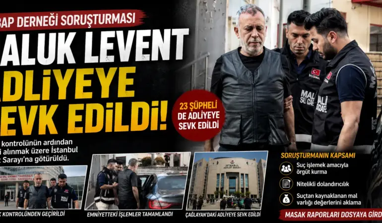 Ahbap Soruşturmasında Yeni Gelişme! Haluk Levent Hakim Karşısına Çıkıyor