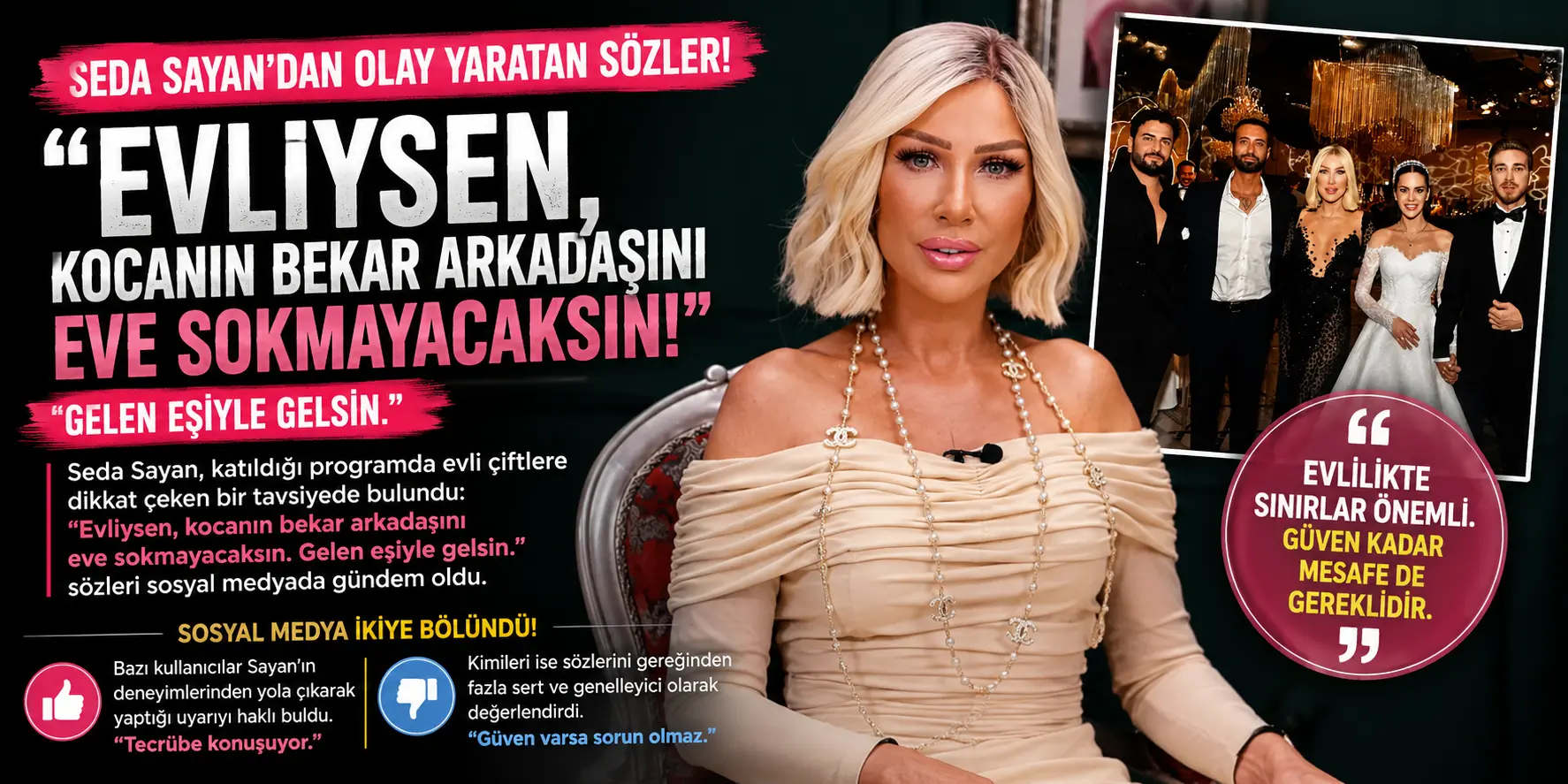 Seda Sayan Sosyal Medyayı Karıştırdı! Evlilere Yaptığı Uyarı Gündem Oldu