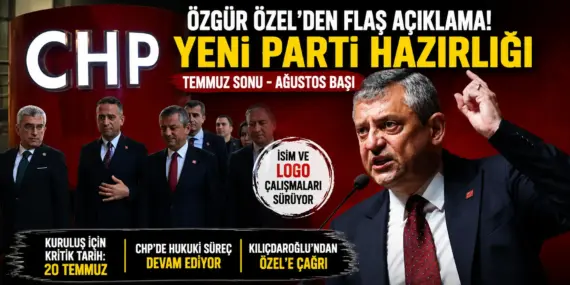 Özgür Özel resti çekti! Yeni parti için isim ve logo çalışmaları başladı