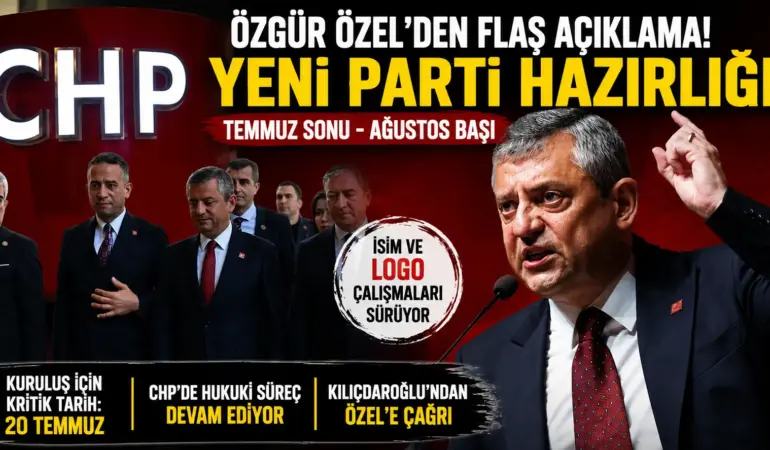 Özgür Özel resti çekti! Yeni parti için isim ve logo çalışmaları başladı