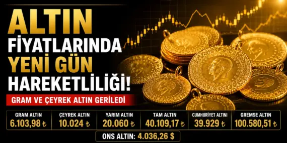Altında Yeni Gün Şoku! Gram Altın ve Çeyrek Altın Geriledi