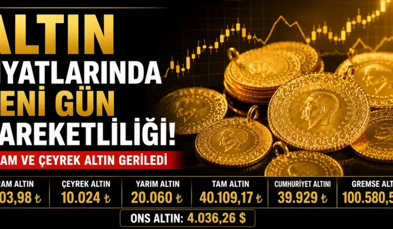 Altında Yeni Gün Şoku! Gram Altın ve Çeyrek Altın Geriledi