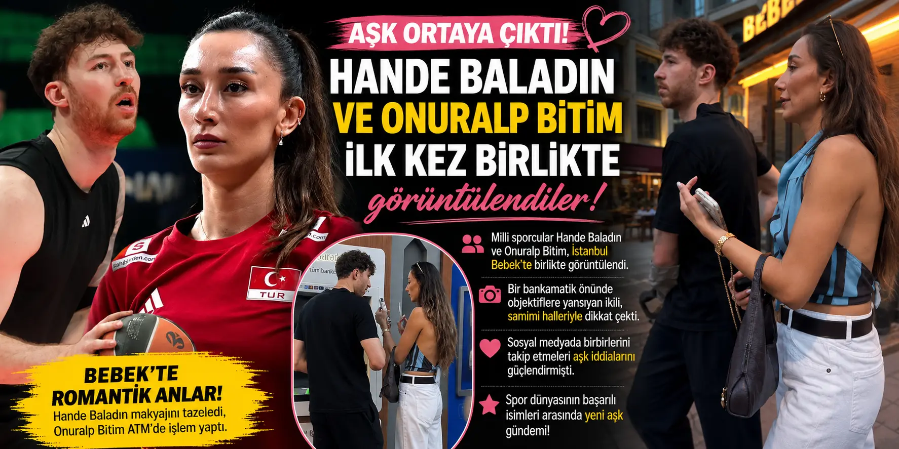 Spor Dünyasında Bomba Aşk! Hande Baladın ve Onuralp Bitim İlk Kez Yakalandı