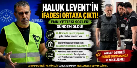 Ahbap Soruşturmasında Yeni Perde! Haluk Levent’in İfadesindeki Çarpıcı Detay