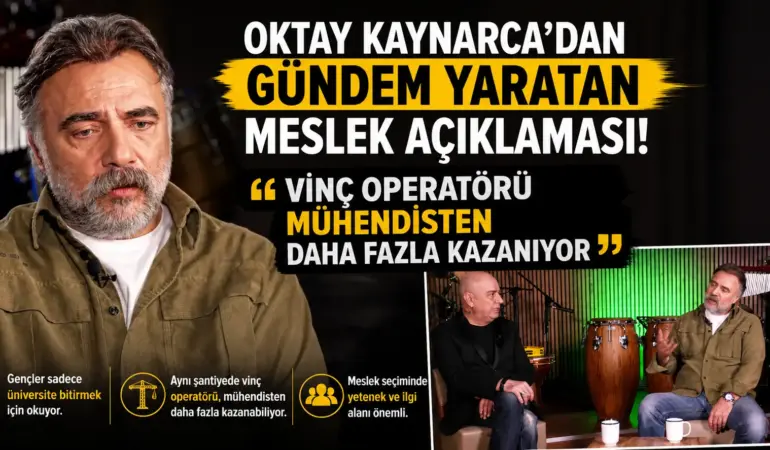 Oktay Kaynarca’dan Gençlere Mesaj: Diploma Değil, Meslek Kazandırıyor
