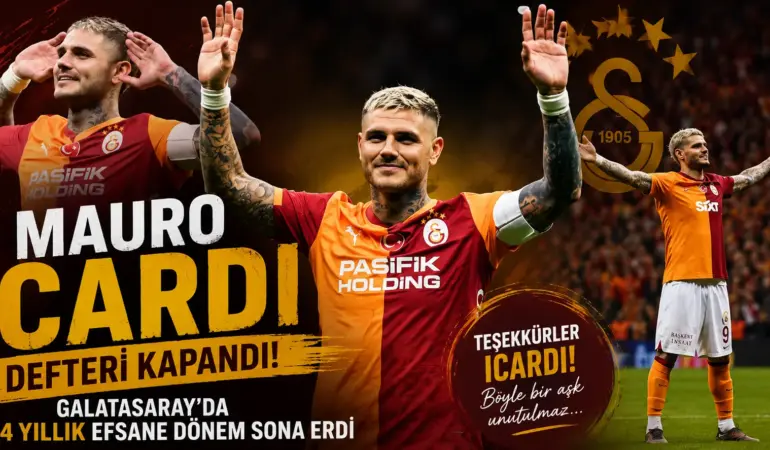 Taraftarı Yasa Boğan Ayrılık! Mauro Icardi Galatasaray’a Veda Etti