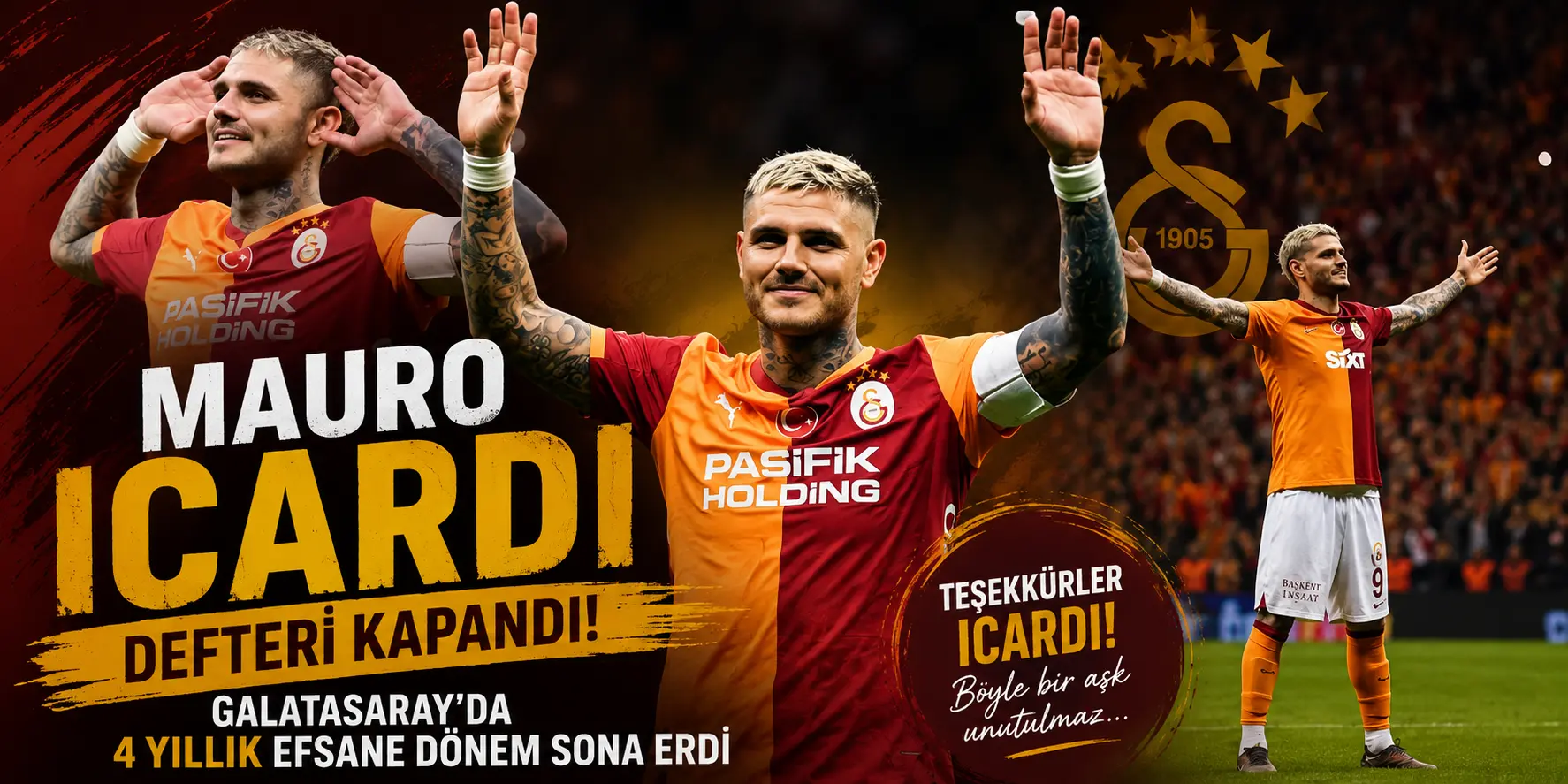 Taraftarı Yasa Boğan Ayrılık! Mauro Icardi Galatasaray’a Veda Etti