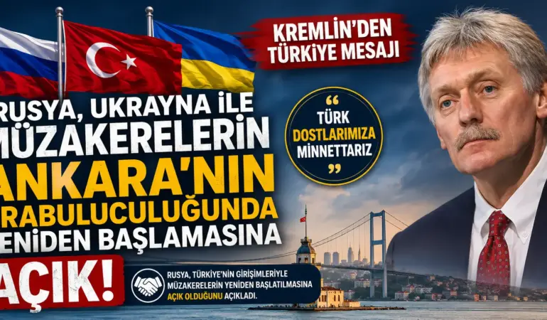 Rusya’dan Dikkat Çeken Türkiye Açıklaması! Barış İçin Kapı Aralandı