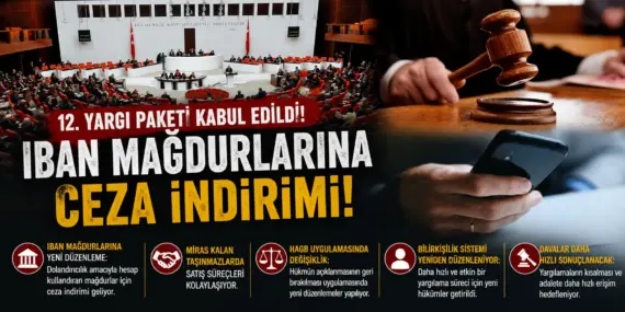 12. Yargı Paketi Meclis’ten Geçti! IBAN Mağdurlarına Ceza İndirimi Geliyor