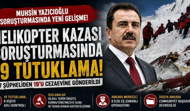 Muhsin Yazıcıoğlu Soruşturmasında Büyük Gelişme: 19 Şüpheli Tutuklandı