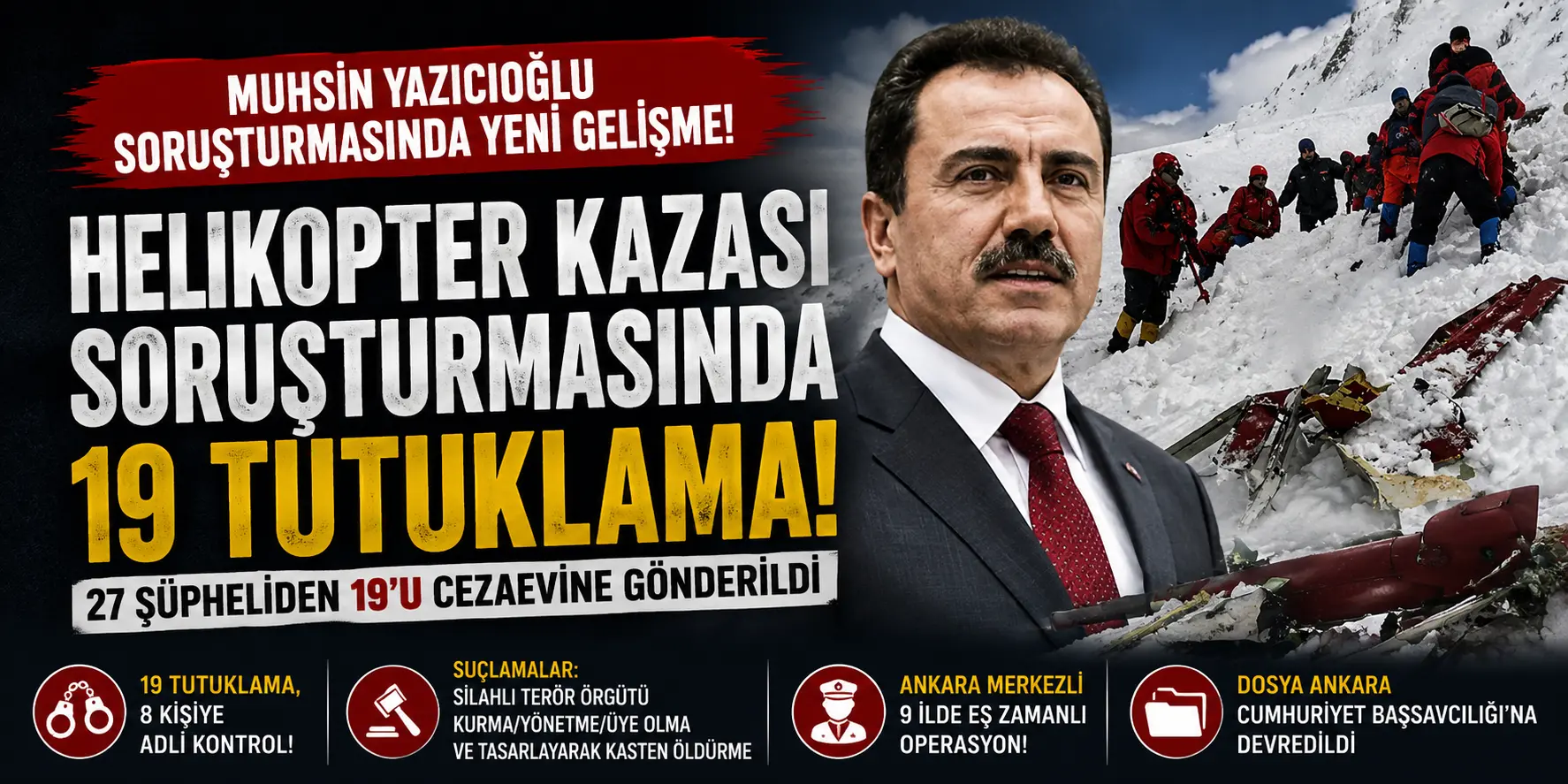 Muhsin Yazıcıoğlu Soruşturmasında Büyük Gelişme: 19 Şüpheli Tutuklandı