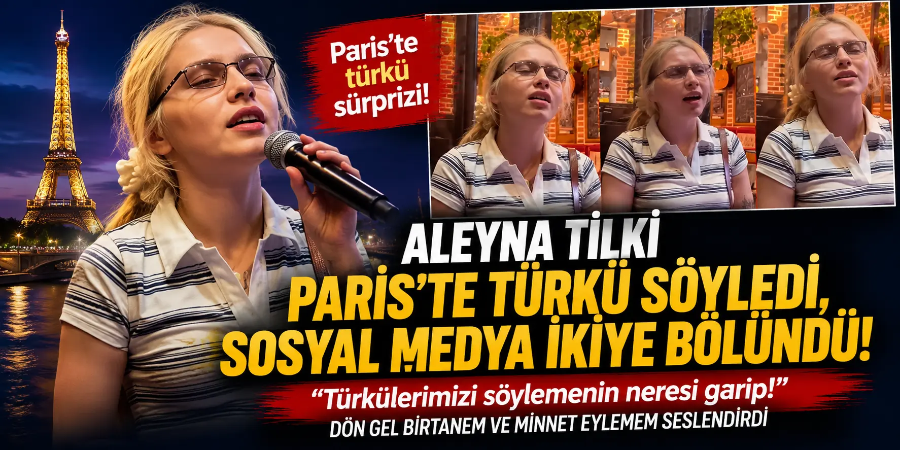 Paris’te Türkü Sürprizi! Aleyna Tilki’nin Performansı Sosyal Medyayı Salladı