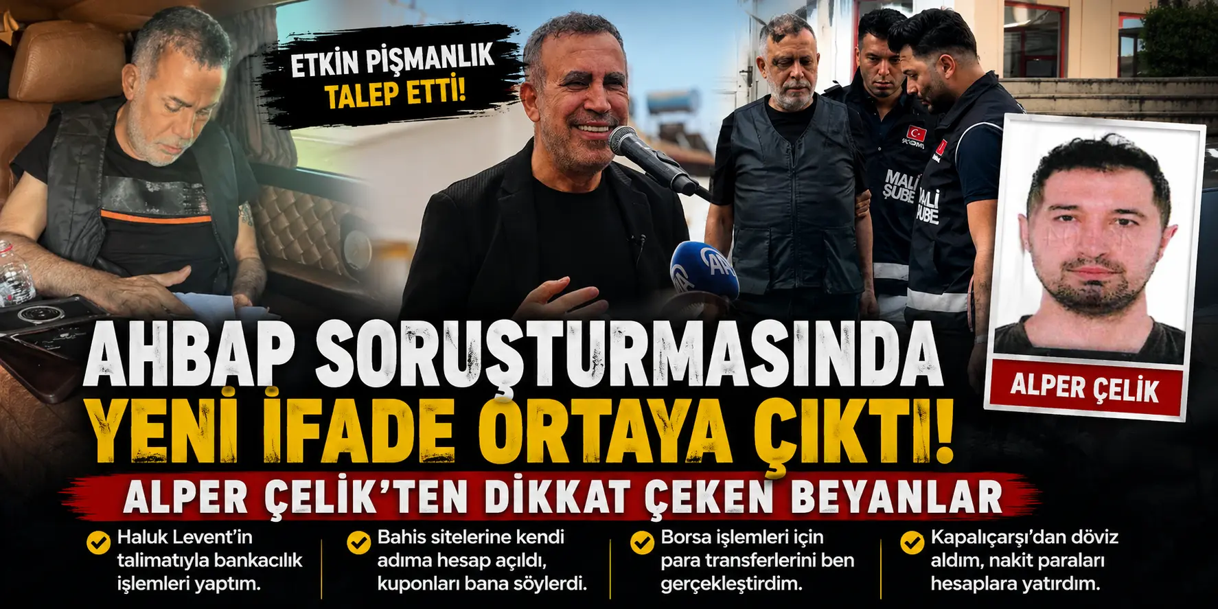 Etkin Pişmanlıktan Yararlanan Alper Çelik’ten Haluk Levent Hakkında Çarpıcı İddialar