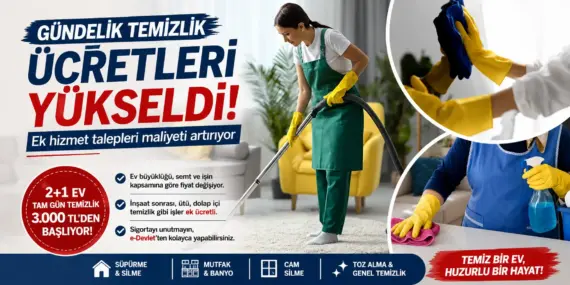 Gündelikçi Ücretleri Rekor Kırdı! Ekstra Temizlik İçin Ayrı Ücret Dönemi