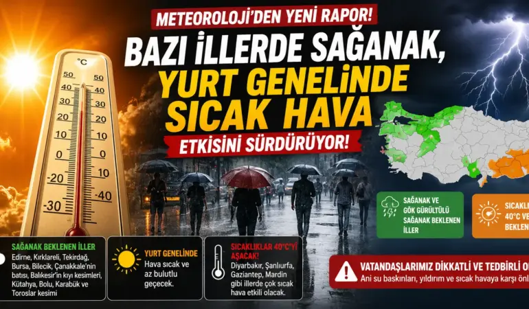 Meteoroloji Saat Verdi! Sağanak Yağış İçin Kritik Uyarı