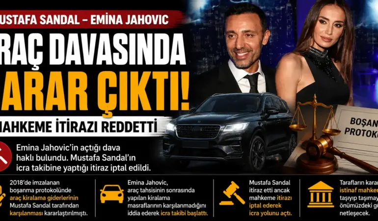 Mustafa Sandal’a Mahkemeden Ağır Darbe! Emina Jahovic Davayı Kazandı