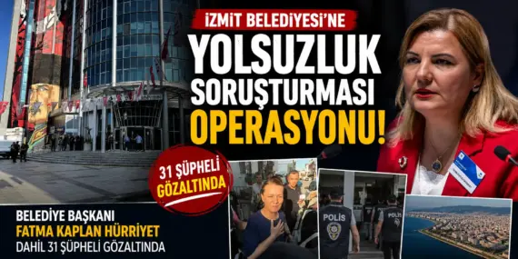 İzmit Belediyesi’ne Şafak Operasyonu! Başkan Fatma Kaplan Hürriyet Gözaltında