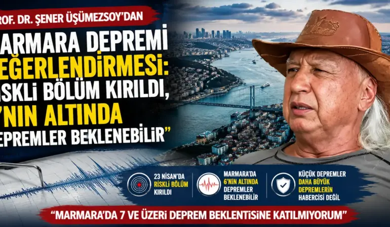 Ezber Bozan Marmara Yorumu! Üşümezsoy Deprem Büyüklüğü İçin Rakam Verdi