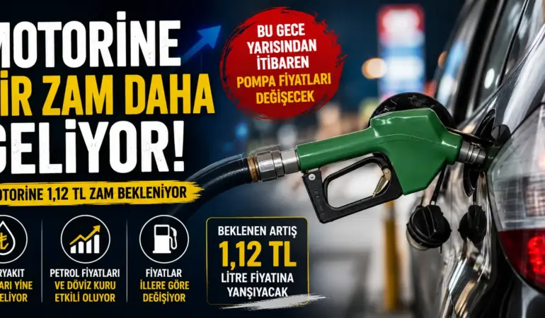 Motorine Bir Darbe Daha! Zam Bu Gece Pompaya Yansıyor