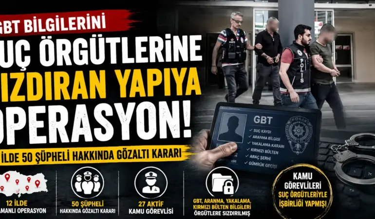 12 İlde Büyük Operasyon! GBT Bilgilerini Sızdıran Yapı Mercek Altında