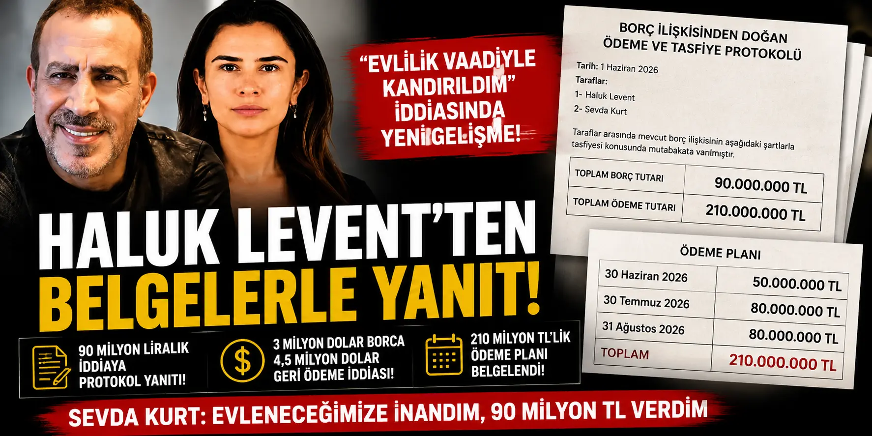 Haluk Levent belgeleri yayınladı! Milyonluk tartışmada yeni perde açıldı