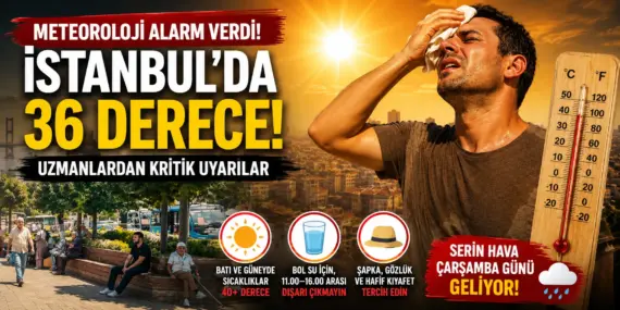 İstanbul İçin Kırmızı Alarm! Termometreler 36 Dereceyi Gösterecek