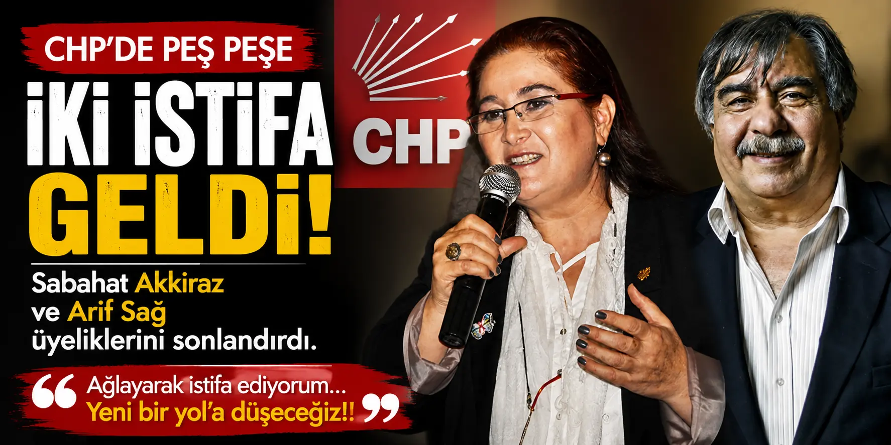 CHP’de Sarsan Ayrılık! İki Usta Sanatçı Partiye Veda Etti
