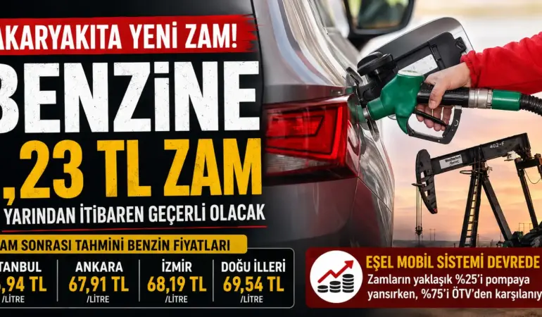 Akaryakıtta Yeni Zam Dalgası! Benzin Fiyatları Bir Kez Daha Yükseliyor
