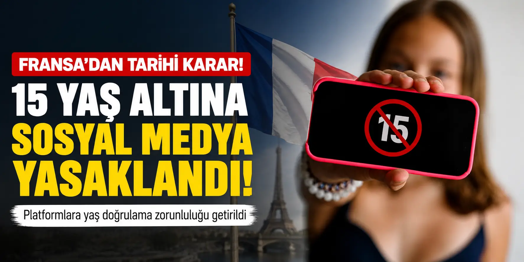 Macron Düğmeye Bastı! 15 Yaş Altına Sosyal Medya Kapısı Kapanıyor