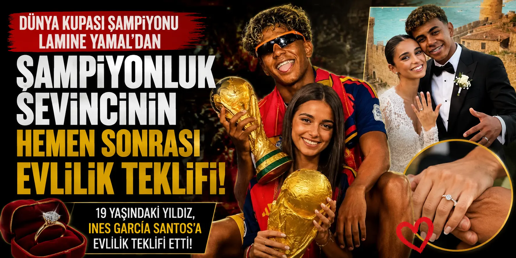 Dünya Kupası’nı Kaldırdı, Aşkını da Taçlandırdı! Lamine Yamal’dan Romantik Hamle