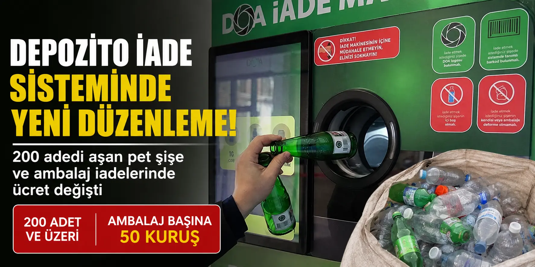 Geri Dönüşümde Sürpriz Karar! Pet Şişe Getirenler Dikkat